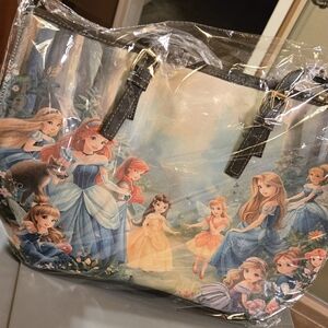 Disney Inspired Princess Tote Bag - Blue and Yellow